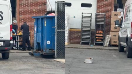 Maryland Restaurant Workers Seen Seasoning Uncovered Chicken Beside Trash Can: ‘Call the Health Department’ A picture of the Maryland restaurant employees.