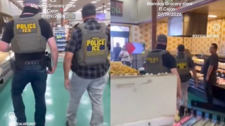 A picture of California ICE agents.