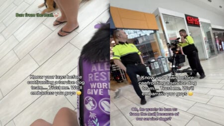 New York Woman Threatened with Ban from Mall Over Her Service Dogs: ‘How Can They Be THAT Bored’ New York Woman Threatened with Ban from Mall Over Her Service Dogs