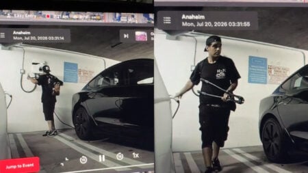 California Couple Steal Tesla Charger, Get Caught on Camera: ‘All for 35 Cents Worth of Copper’ California Couple Steal Tesla Charger, Get Caught on Camera: ‘All for 35 Cents Worth of Copper’