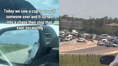 Florida Couple Gets Front-Row Seat to Crazy Police Pursuit: ‘I Can’t Wait for the Body Cam Footage’ Florida Couple Gets Front-Row Seat to Crazy Police Pursuit: ‘I Can’t Wait for the Body Cam Footage’