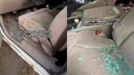 Minnesota Man Smashes His Partner’s Car Windows After She Does Maternity Photoshoot With Her Best Friend: ‘Leave Him Before the Baby Comes’ A picture related to the Minnesota man.
