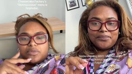 Louisiana Woman Slammed After Saying Cheesecake Factory’s Skinnylicious Menu is Fatphobic: ‘Is Skinny Dipping Fatphobic?’ A picture of the Louisiana woman.