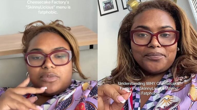 Louisiana Woman Slammed After Saying Cheesecake Factory’s Skinnylicious Menu is Fatphobic: ‘Is Skinny Dipping Fatphobic?’ A picture of the Louisiana woman.