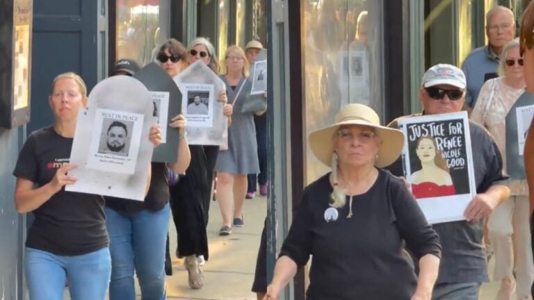 Illinois Protesters Mocked for March Honoring People Who Died in ICE Custody: ‘The Fools That They Are’ A picture of Illinois march.