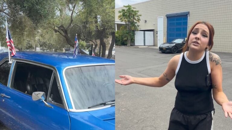 California Veteran Kicked Out from Car Meet for Flying American and Trump Flags: ‘I’m So Sick of These People’ A picture taken by the California veteran.