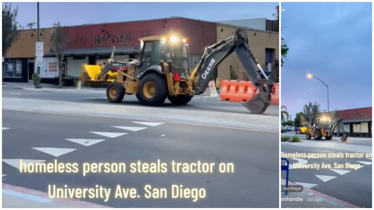 Video Shows California Man Allegedly Stealing Tractor in Broad Daylight: ‘Deeper Meaning to This’