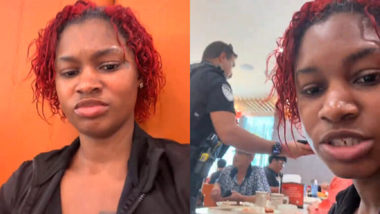 Customer-Gets-Front-Row-Tickets-to-Her-Agitator-Being-Removed-From-Texas-Buffet-By-Police