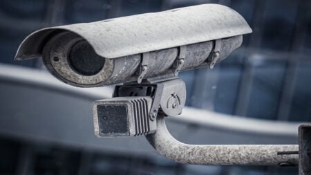 Outrage After Texas Sheriff Deputy Searched 83,000 Flock Cameras To Track Down Woman Who Had an Abortion: ‘At this point, people in China are safer than we are’ A close-up shot of a surveillance camera.