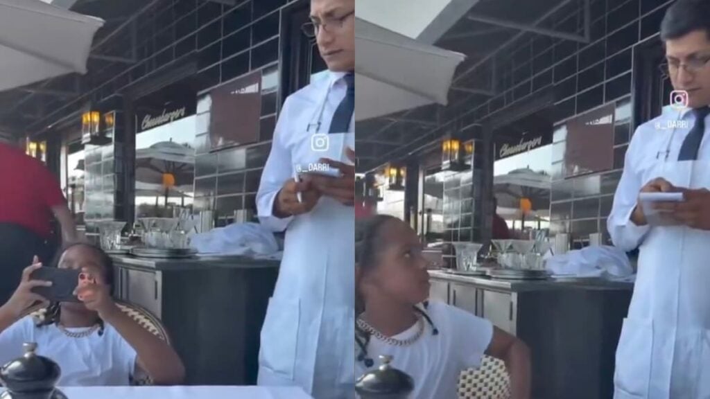 Michigan Father Films Son Cursing at Waiter Instead of Stopping Him: ‘I’d Refuse Service to Them’ A picture taken by the Michigan father.