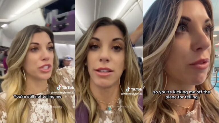 Self-Proclaimed Florida Evangelist Removed From Flight After Preaching To Passengers: ‘She’s Doing It On Purpose For Attention’ Florida evangelist Whitney Lynn filming herself after being removed from an Alaska Airlines flight for preaching.