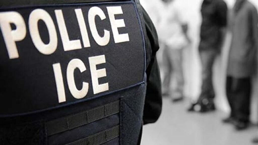 Backlash as Masked ICE Agent Sprays Chemical Irritant at Woman Recording Public Operation in New York: ‘This Is Blatant Assault’ An ICE officer oversees an immigration enforcement operation.