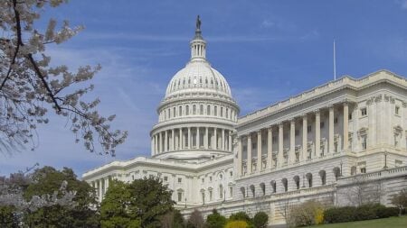 Asian MAGA Supporter Sparks Outrage After Confronting Cyclist Over Anti-Trump Flag in Washington, D.C. Capitol Building, Washington DC