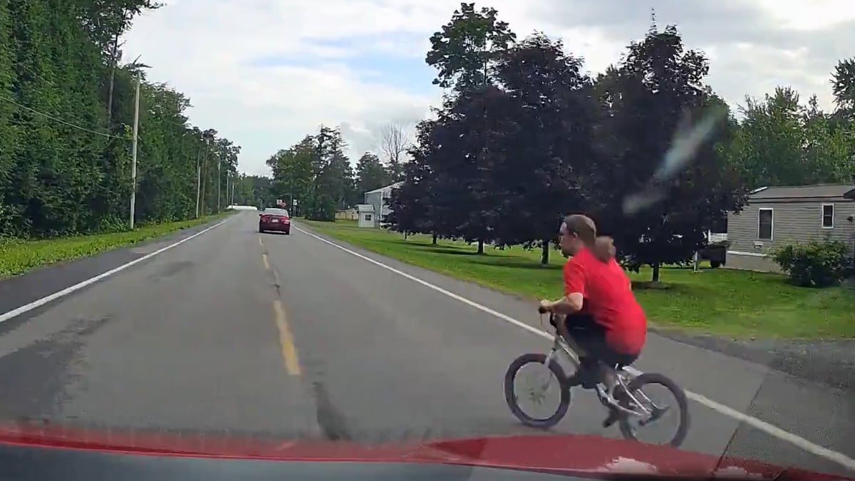 New York Driver’s Dashcam Captures Terrifying Close Call With Cyclist: ‘I Nearly Killed the Guy’