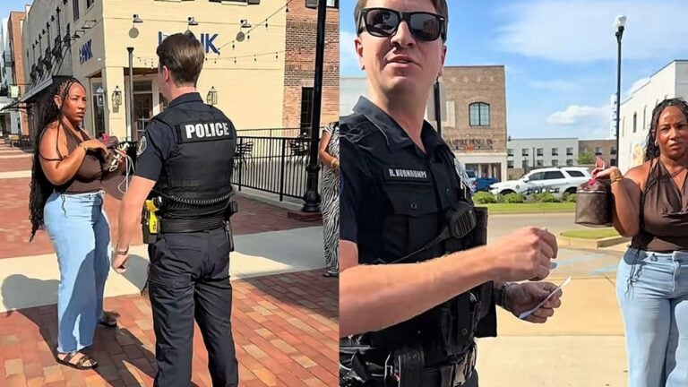 Mississippi Officer Threatens to Arrest Black Woman After She Accuses Establishment of Racism for Refusing Service: ‘Something Not Right With That Officer’ A picture of the Mississippi officer.