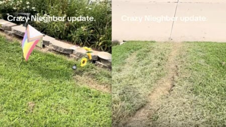 Missouri Woman Shocked When Bad Neighbors Go to the Next Level and Destroy Her Yard: ‘Oh, She’s Crazy Crazy’ Missouri Woman Shocked When Bad Neighbors Go to the Next Level and Destroy Her Yard