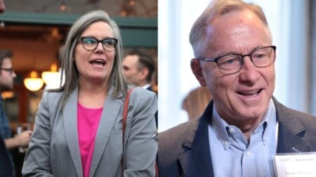 Arizona Gov. Katie Hobbs has named former Mesa Mayor John Giles as her lieutenant governor pick in a campaign video posted on X. The announcement is drawing pointed online reactions.