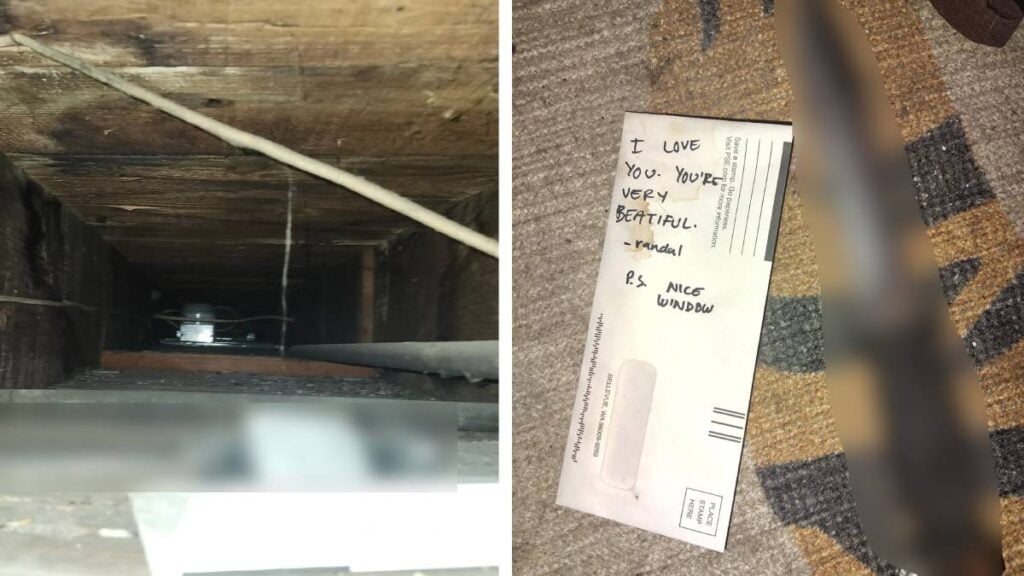 Homeowner Discovers Disturbing Note Alongside a Knife in Their Basement’s Ceiling: ‘I’d Report it Just to Be Safe’ Basement Note With Knife