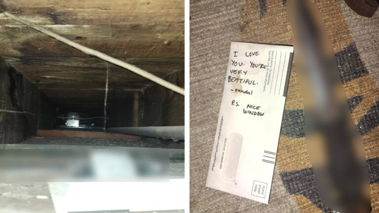 Basement Note With Knife