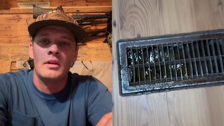 Man Shows Texas Airbnb With Creek-Like Water Flowing Through AC Vents