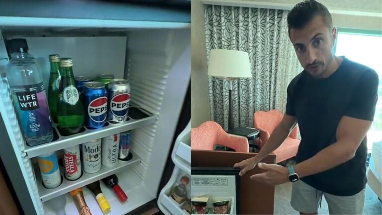 Nevada Hotel Guest Calls Las Vegas Minibar Fridge a ‘Scam’ After Learning He Could Be Charged Just for Moving Drinks: ‘Vegas Hack: Don’t Go’ Man Calls Out Nevada Hotel for Charging Guests Who Touch Fridge Items