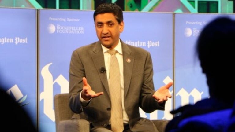 California Rep. Ro Khanna shared a DNC speech clip calling for “America’s next New Deal,” Medicare for All, and putting the “working class over Epstein class.” The post quickly drew sharp replies questioning both the ideas and his own record.