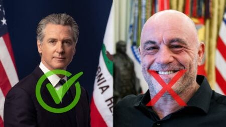 California Gavin Newsom Joe Rogan Trump