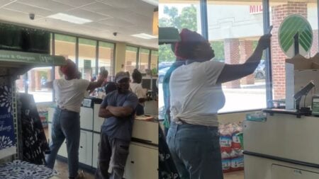 Delaware Woman Mocks Dollar Store Worker’s Dead Mom During Wild Screaming Match Caught on Camera: ‘Somebody Missed Their Meds’ A picture of the Delaware woman.
