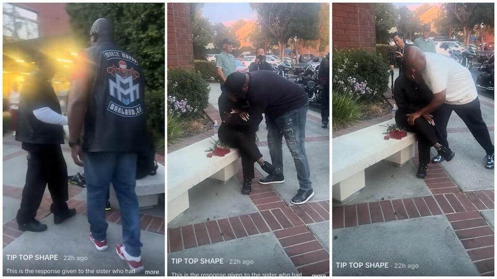 ‘Real Black Kings’: California Woman Moved to Tears as Black Men Comfort Her With Flowers After Alleged Racist Encounter California woman comforted by flowers after alleged racist encounter