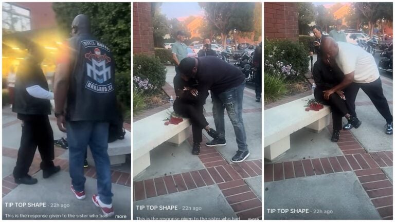 ‘Real Black Kings’: California Woman Moved to Tears as Black Men Comfort Her With Flowers After Alleged Racist Encounter California woman comforted by flowers after alleged racist encounter