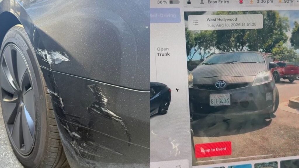 California Man’s Tesla Captures Woman Hitting His Car Before She Parks Feet Away: ‘That’s a Hit-and-Run’ California Man Shows Woman Hitting His Car, Then Parking Feet Away