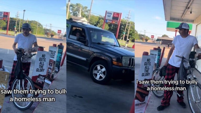 Oklahoma Woman Defends Homeless Man