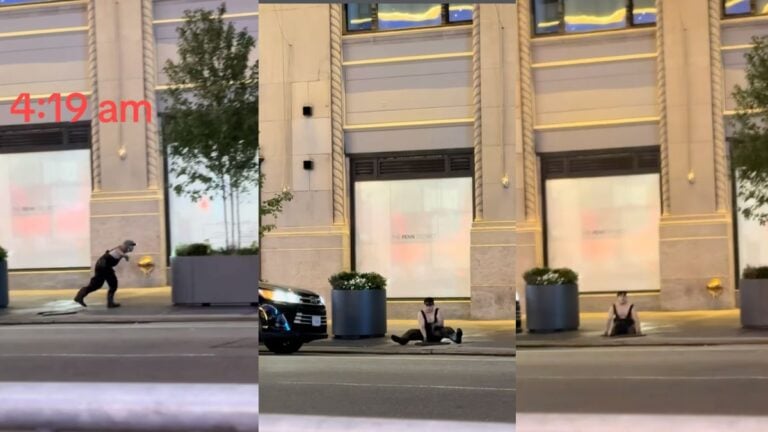 New York ‘Manhole People’ Emerge From Manhattan Street at 4:19 A.M., Fueling Bizarre Underground Mystery: ‘Like Ninja Turtles’ A New York man climbs out of an open manhole on a Manhattan street in the early morning hours.
