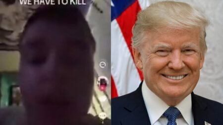 Outrage After Illinois Man Encourages People to Storm the White House and Kill Trump: ‘Just the Radical Left Doing Their Thing’ A picture of Illinois man and Trump.