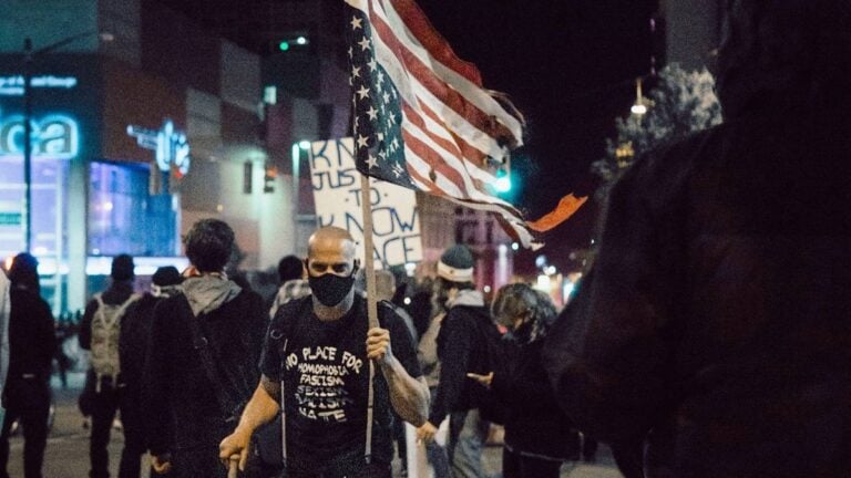 ‘You’re a Terrorist!’: Anti-Muslim Protest Explodes Into Chaos as Antifa Kicks Out Right-Wing Activist from California Church California anti-muslim protest antifa