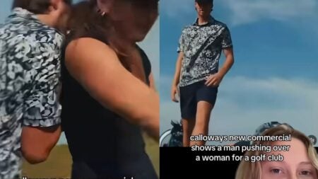 A picture of California-based golf brand ad.