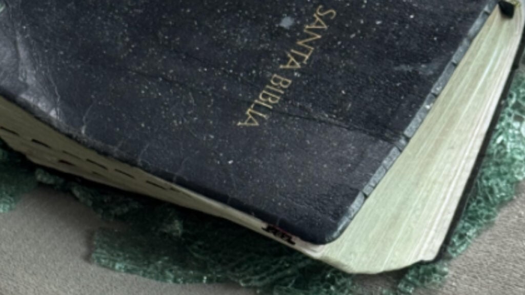 Bible and Broken Glass Left Behind After Seattle ICE Arrest Resident Says