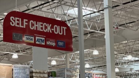 ‘Report Him and Press Charges’: California Woman Says CVS Employee Crossed the Line at Self-Checkout Self check-out section in a large warehouse store with visible payment options