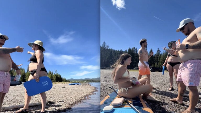 Oregon Karen Crashes Out Over Vacationers Flying Drone at Lake: ‘If She Doesn’t Want to Be Filmed, She Can Leave’ Oregon Karen Crashes Out Over Vacationers Flying Drone at Lake