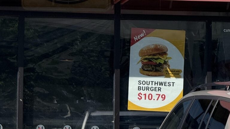 Gas Station Burger Price