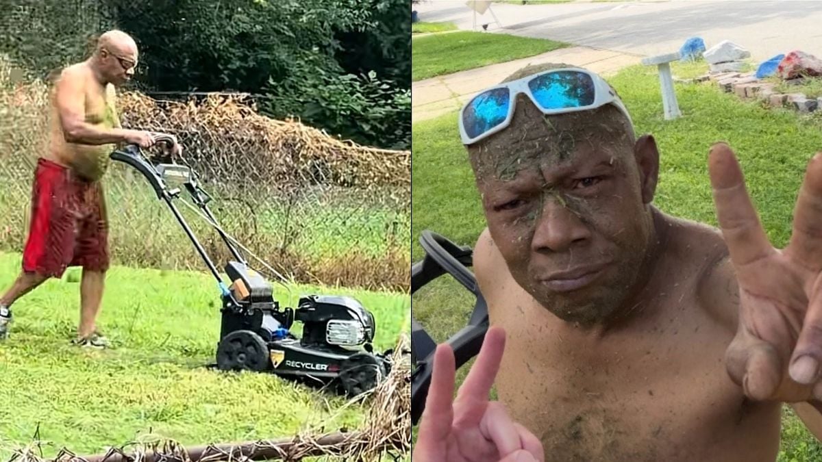 Missouri Man Mows Lawn and Ends Up Wearing Recently Cut Grass: ‘One Rock and It’s Over’