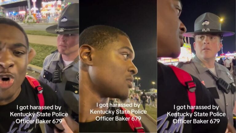 Internet Divided After Kentucky Cop Detains Black Man At Public Fair For ‘Disorderly Conduct’: ‘Nowadays, The Police Can Get Away With Anything’ A Kentucky state trooper identified as Officer Baker detains a man at a public fair during a recorded confrontation over a disorderly conduct charge.