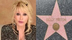 Outrage After Dolly Parton’s Hollywood Walk of Fame Star Is Vandalized in California Days After Her Death: ‘MAGA Without a Doubt’ A picture of Dolly Parton and her star in California.