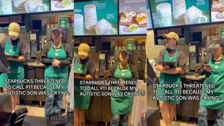 New York Mom Claims Starbucks Refused to Serve Her Because Her Autistic Son Was Crying: ‘Humanity Lost the Plot’ Starbucks employees behind the counter in New York as a mother records video after staff refused to serve her and her crying autistic son.