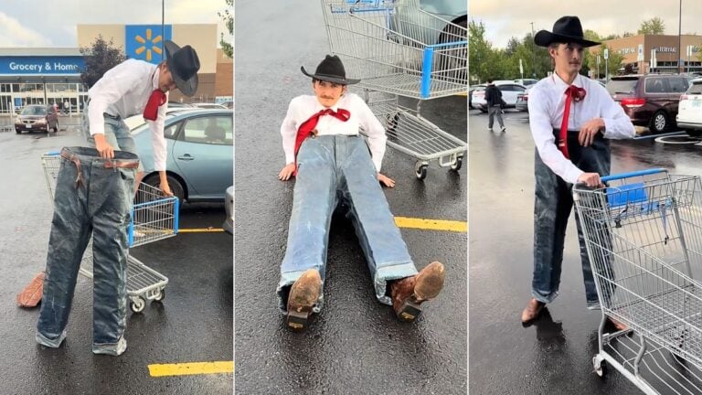 Oregon Man Struggles To Put on Stiffest Pair of Jeans With 1,000 Layers of Starch: ‘I Have a Sock Like That’ Oregon Man Struggles To Put on Stiffest Pair of Jeans With 1,000 Layers of Starch