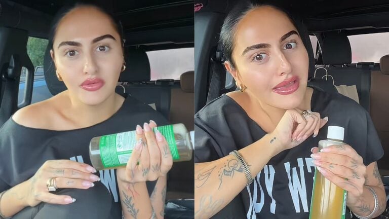 New York Christian Woman Slammed for Believing Writing on Soap Bottle Goes Against Her Religion: ‘Isn’t the Bible Against Tattoos?’ A picture of New York woman.