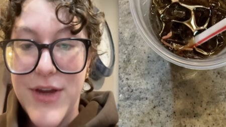 Virginia McDonald’s Gaslights Woman into Thinking Sludge Worm in Her Soda is Normal