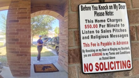 AT&T Rep Allegedly Threatens to Cut Tennessee Woman’s Service After She Points Out ‘No Soliciting’ Sign: ‘We Are a Gated Community’ AT&T Rep Allegedly Threatens To Cut Tennessee Woman’s Service After She Points Out ‘No Soliciting’ Sign