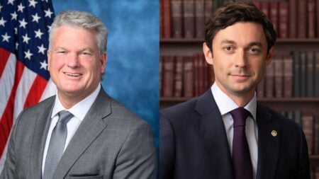 In a new X clip, Georgia Senate hopeful Mike Collins says Jon Ossoff “sure ain’t” the one representing the state. Commenters are arguing over votes, fundraising, and blame.