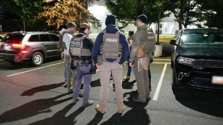 California DHS Agents Allegedly Hit U.S. Citizen With Vehicle, Then Detain Her: ‘Every Single One Needs to Be Held Accountable’ U.S. Immigration and Customs Enforcement (ICE) Enforcement and Removal Operations' (ERO) officers in West Palm Beach, Florida.
